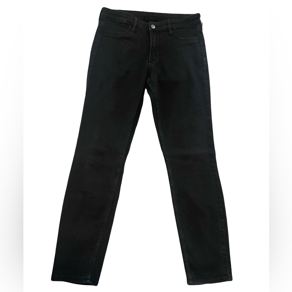 H&M Denim Classic Black Skinny Jeans Ankle Length Size 29